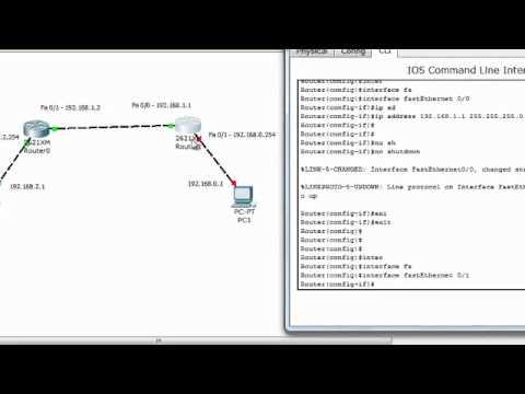 Connect 2 Routers Step-by-Step (Static Routing)