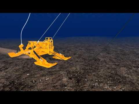 TE SubCom - Installation Animation - Undersea Fiber Optic Cable
