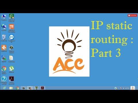 IP Static Routing | Part 3 | Computer Networks | Bsc I.T. | MCA