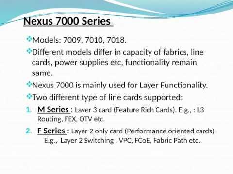 Cisco Nexus Switches : Overview