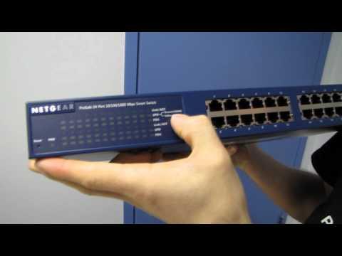 Netgear Prosafe GS724T-300NAS 24 Port Gigabit Smart Switch Unboxing & First Look Linus Tech Tips